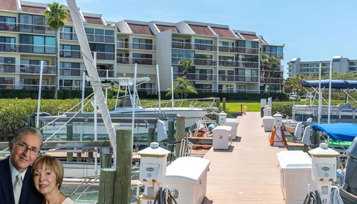 Boat Dock at HarbourSide Condos Mobile