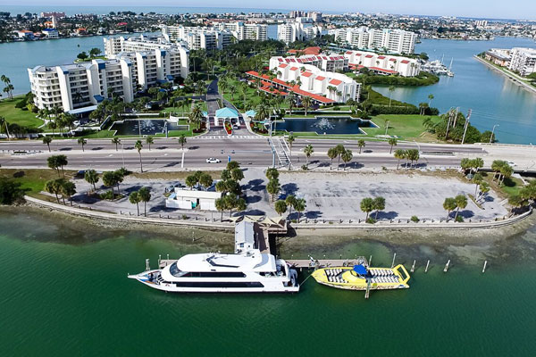 Full Distant Aerial View of HarbourSide Condos